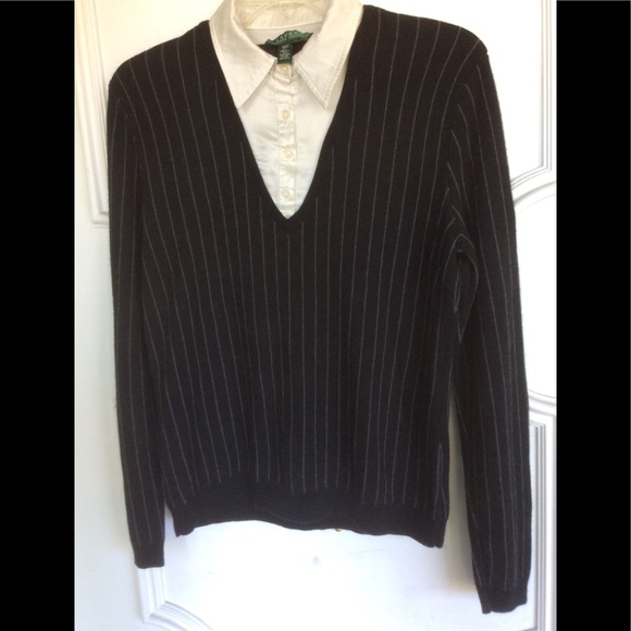 RL Lauren cashmere & silk top Size XL - Picture 1 of 7